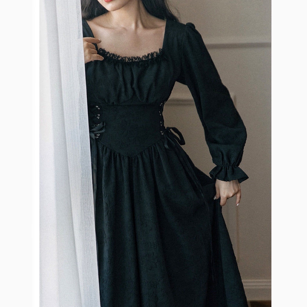 black vintage dress